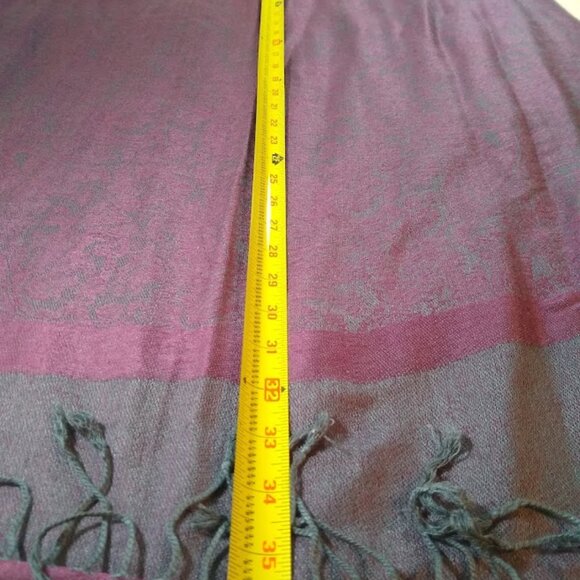 PASHMINA  long  pashmina  &  silk  scarf/wrap/shawl/coverup - Picture 6 of 12